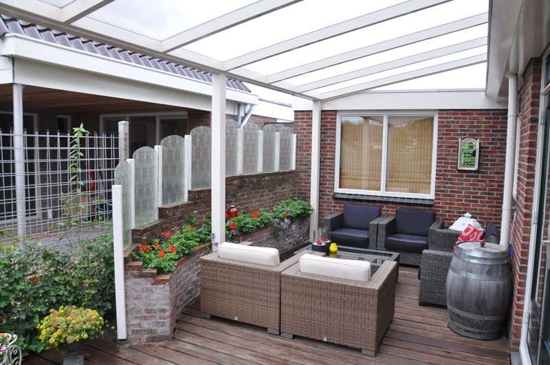 Kundebillede: Aluminiums terrasse tag Poly fritstående