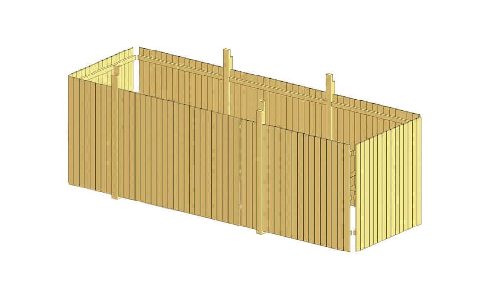 Udstyrsrum til carport Gøteborg størrelse 2