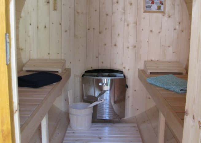 Kundebillede: FinnTherm tøndesauna Sam
