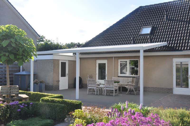 Kundebillede: Aluminiums terrasse tag Poly fritstående