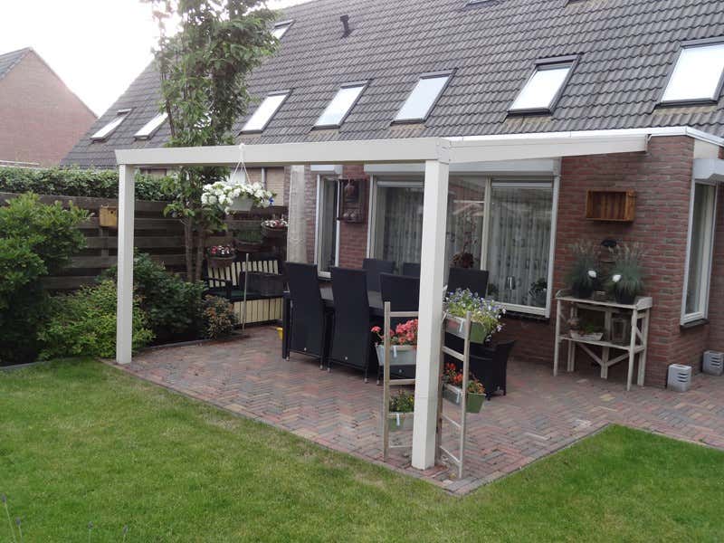 Kundebillede: Aluminiums terrasse tag Poly fritstående