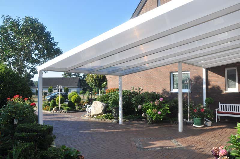 Kundebillede: Aluminiums terrasse tag Poly fritstående