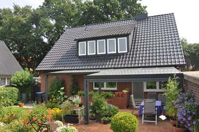 Kundebillede: Aluminiums terrasse tag Poly fritstående