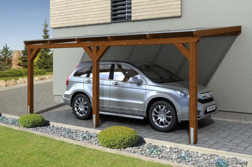 carport skan carports vogtland wandanbau anlehncarport anlehn skanholz stappen woodhome