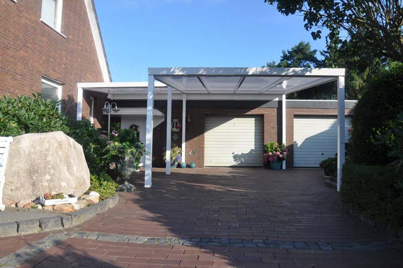 Kundebillede: Aluminiums terrasse tag Poly fritstående