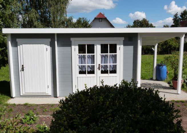 Kundebillede: Havehus med pulttag Maria med tilbygning