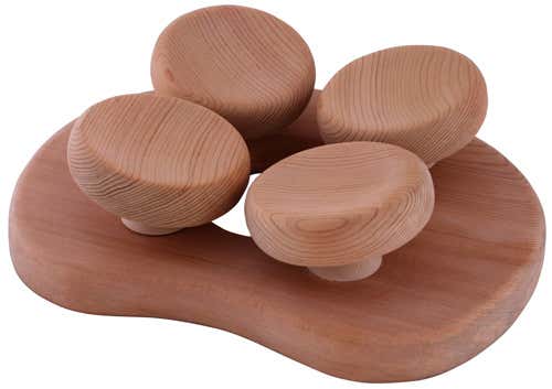 Hovedstøtte ergonomisk (asp) 24 x 19 x 9 cm
