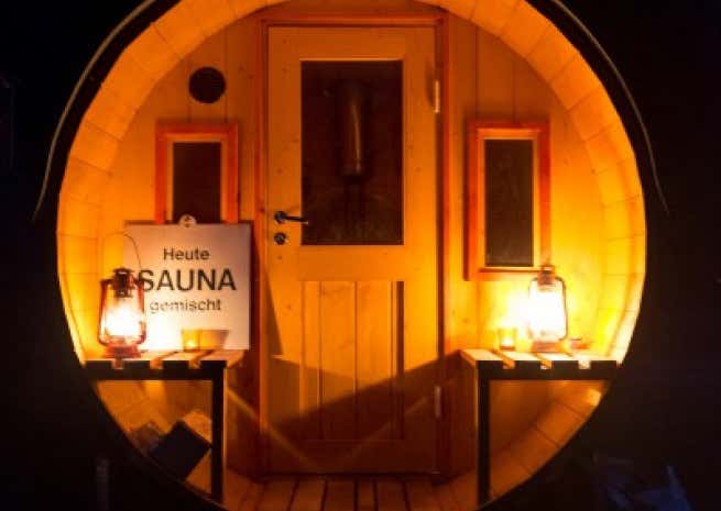 Kundebillede: FinnTherm tøndesauna Sam
